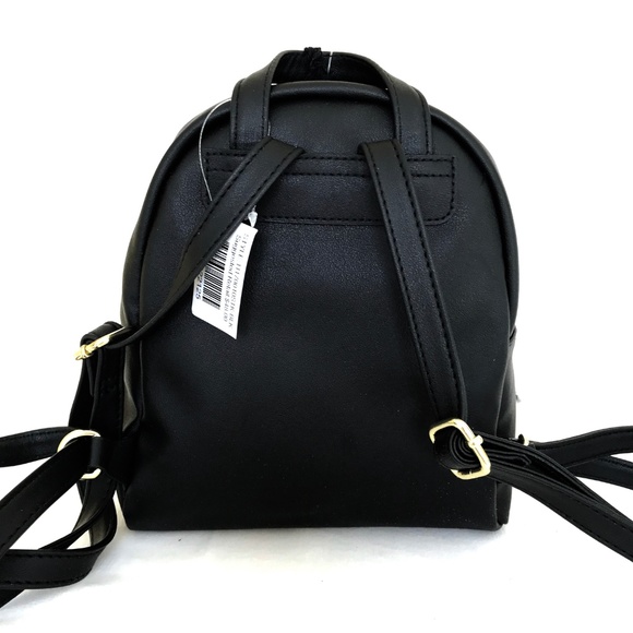 T-Shirt & Jeans Backpack with Faux Fur Cherries - Picture 4 of 7